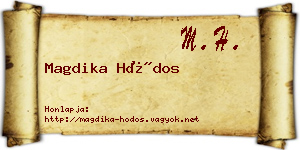 Magdika Hódos névjegykártya